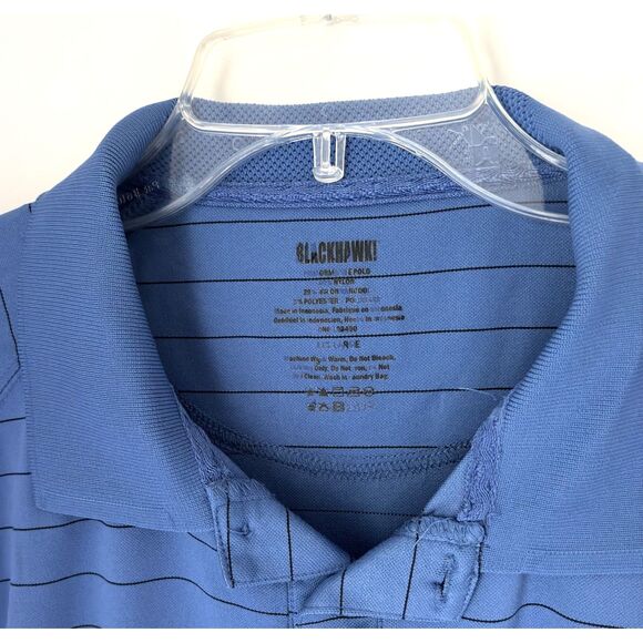 BLACKHAWK Men's Short Sleeve Pinstripe Performance Polo Golf Outdoors Size XXL - Picture 6 of 7